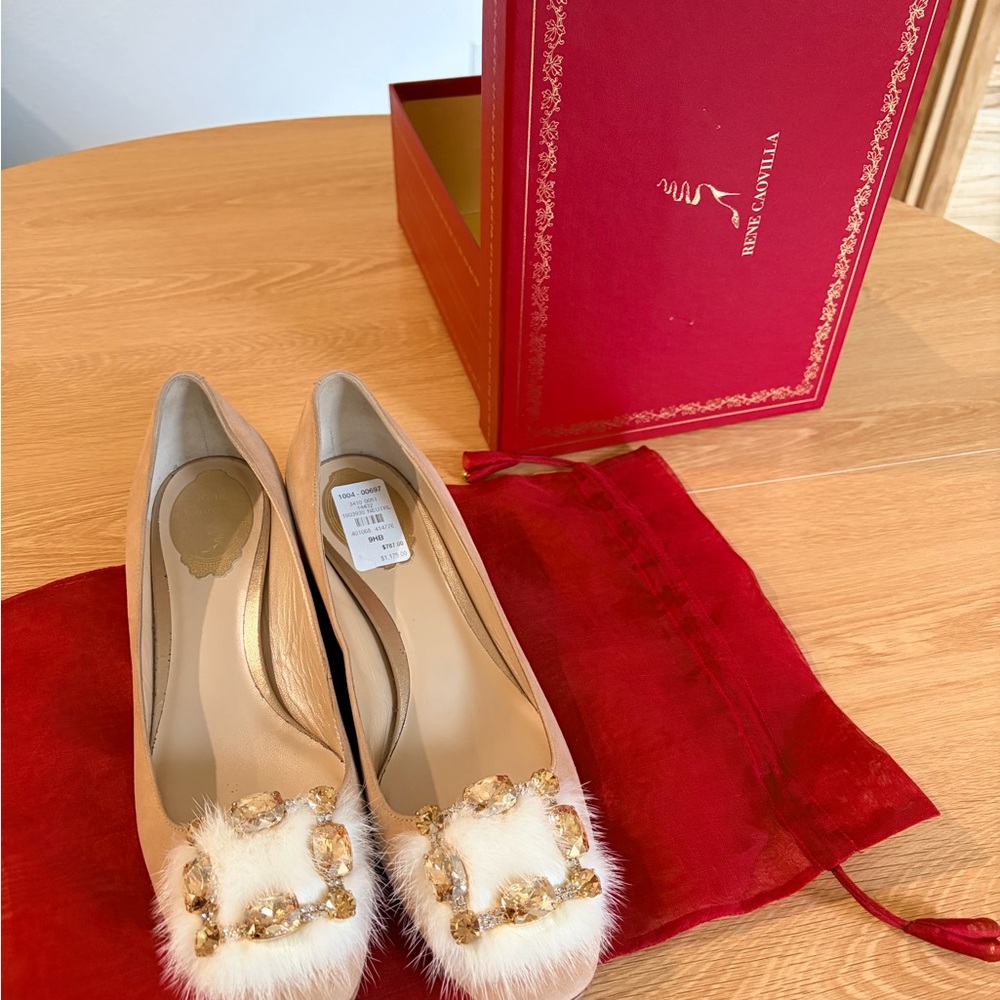 Rene Caovilla fur heels - Picture 2 of 6